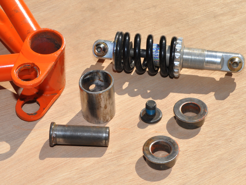 TimberWolf Recumbent Trike - rear suspension parts